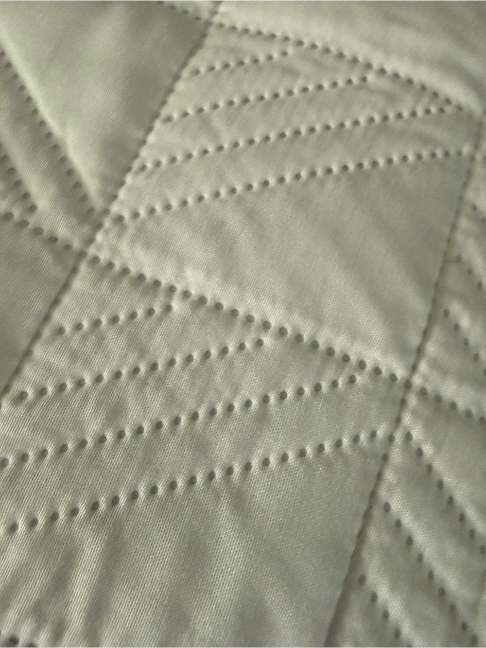 Quilted White King Pillow Shams